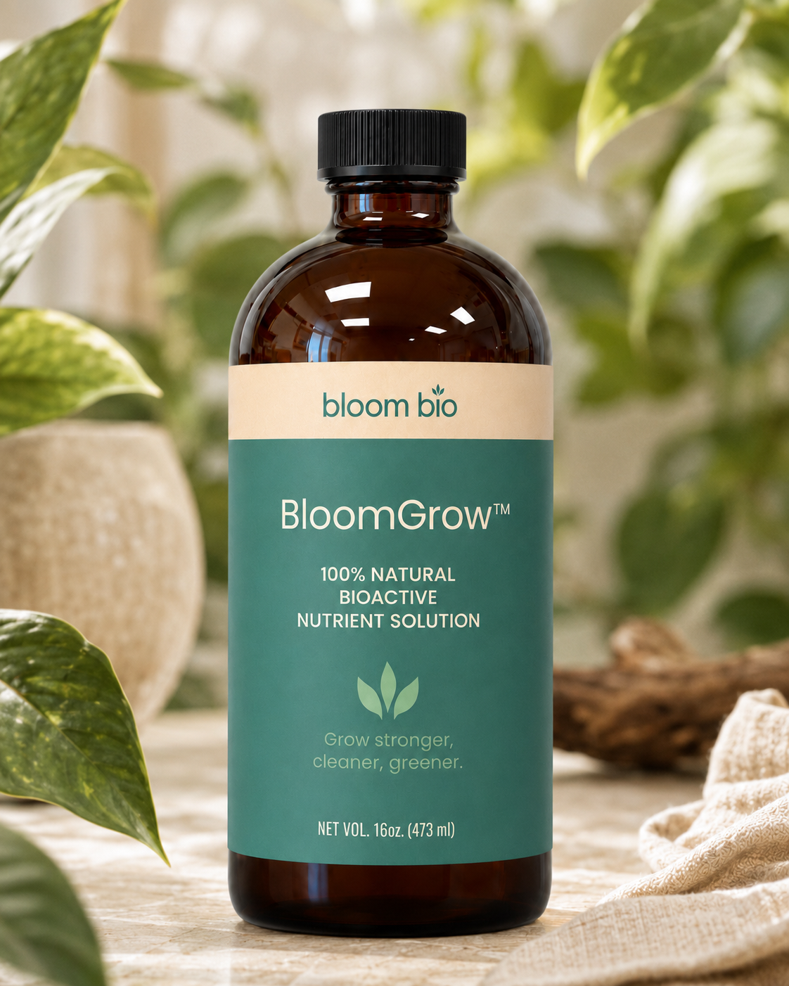 BloomGrow™ Biofertilizer for Microgreens (16oz Bottle)
